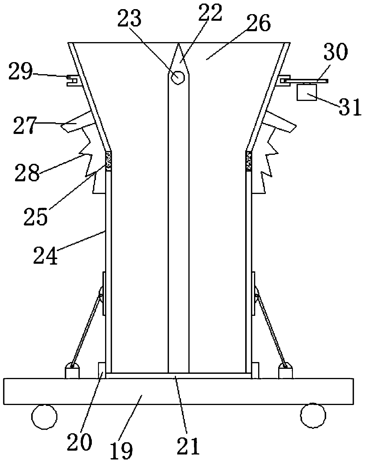 Positioning and grooving mechanism for pipe pile end square plate