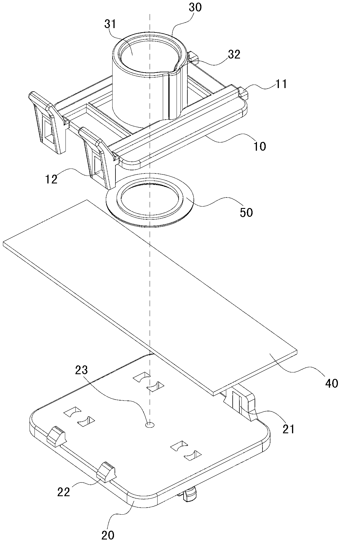 Sample reaction cabin and detection reagent adding method