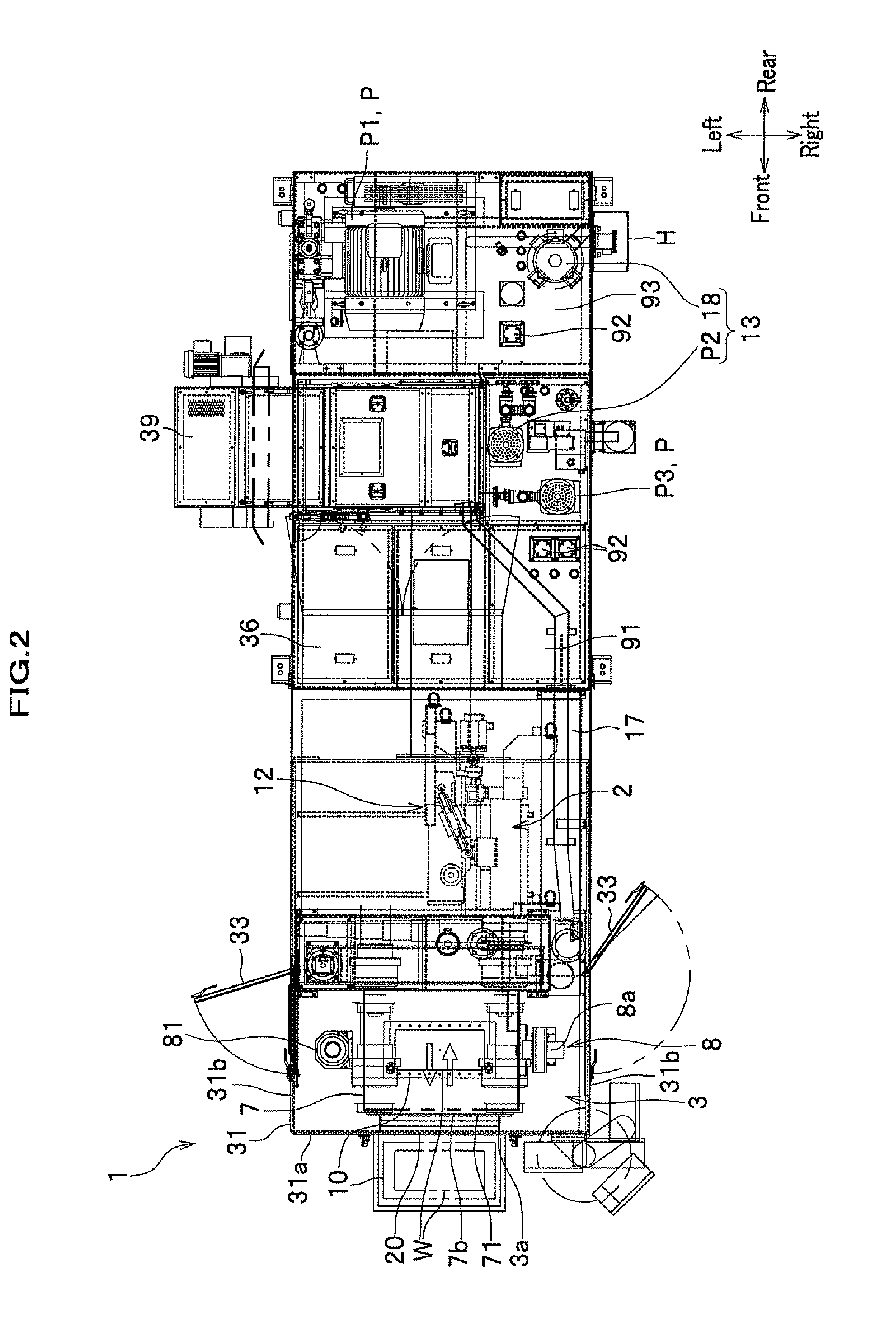Turret-type cleaning apparatus