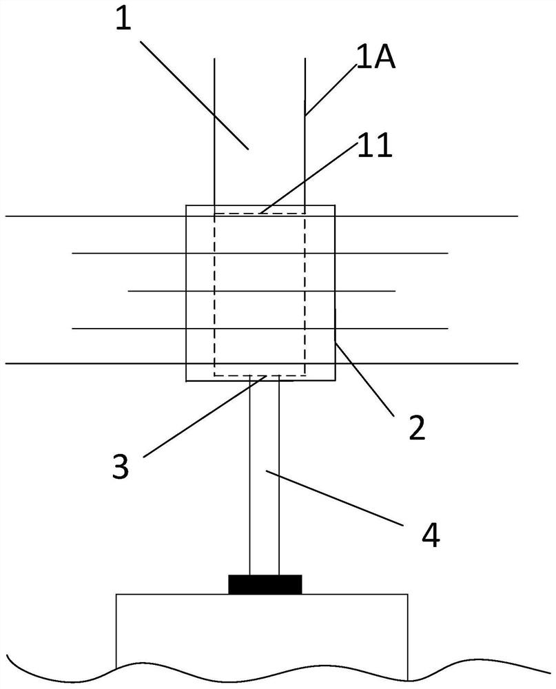 Recoil arc extinguishing device and lightning rod