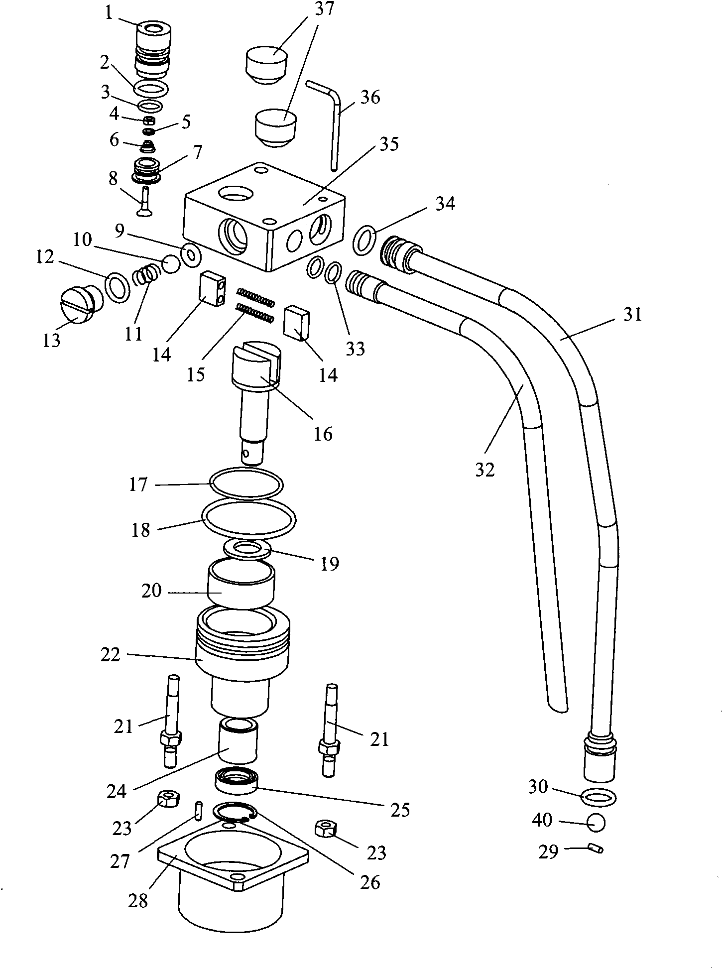 Bulking pump device of ice cream machine