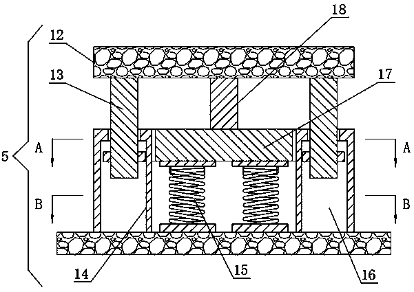 An integral low-rise building isolation mechanism