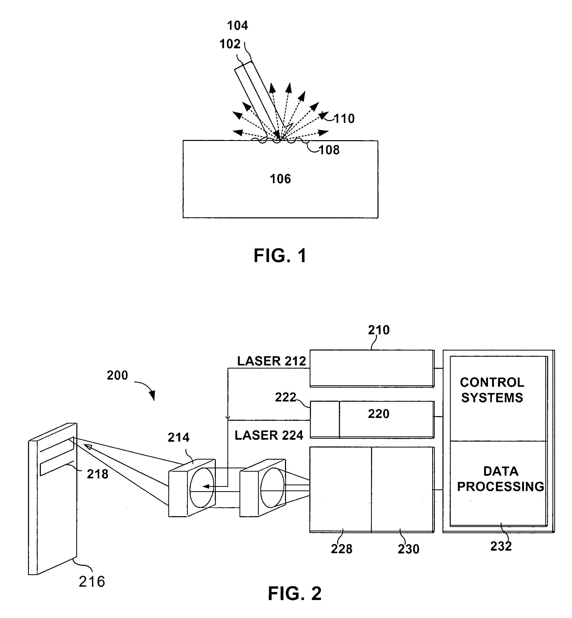 System and method to decrease probe size for improved laser ultrasound detection