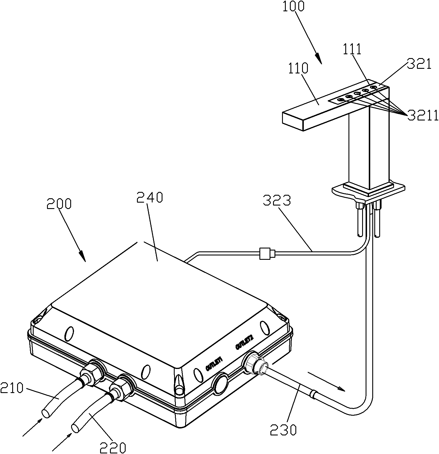 Touch induction water outlet mechanism and control method thereof