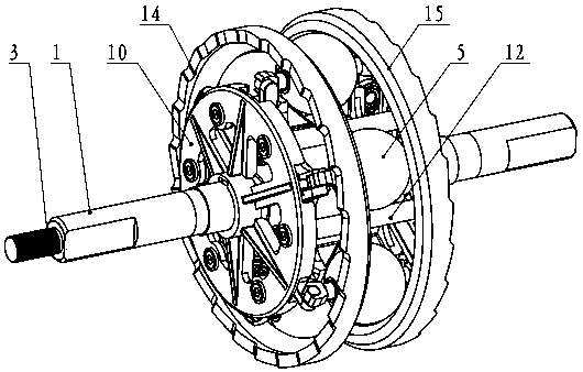 Steel ball stepless speed change mechanism for cone pulley type bicycle