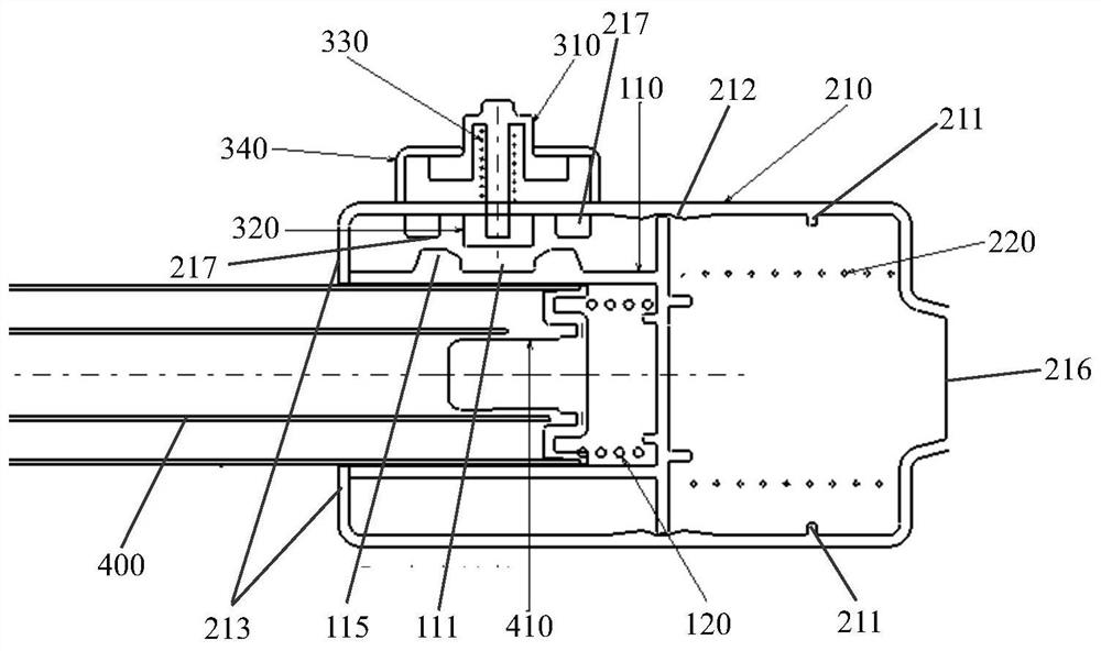 Blind structure for vehicle and vehicle