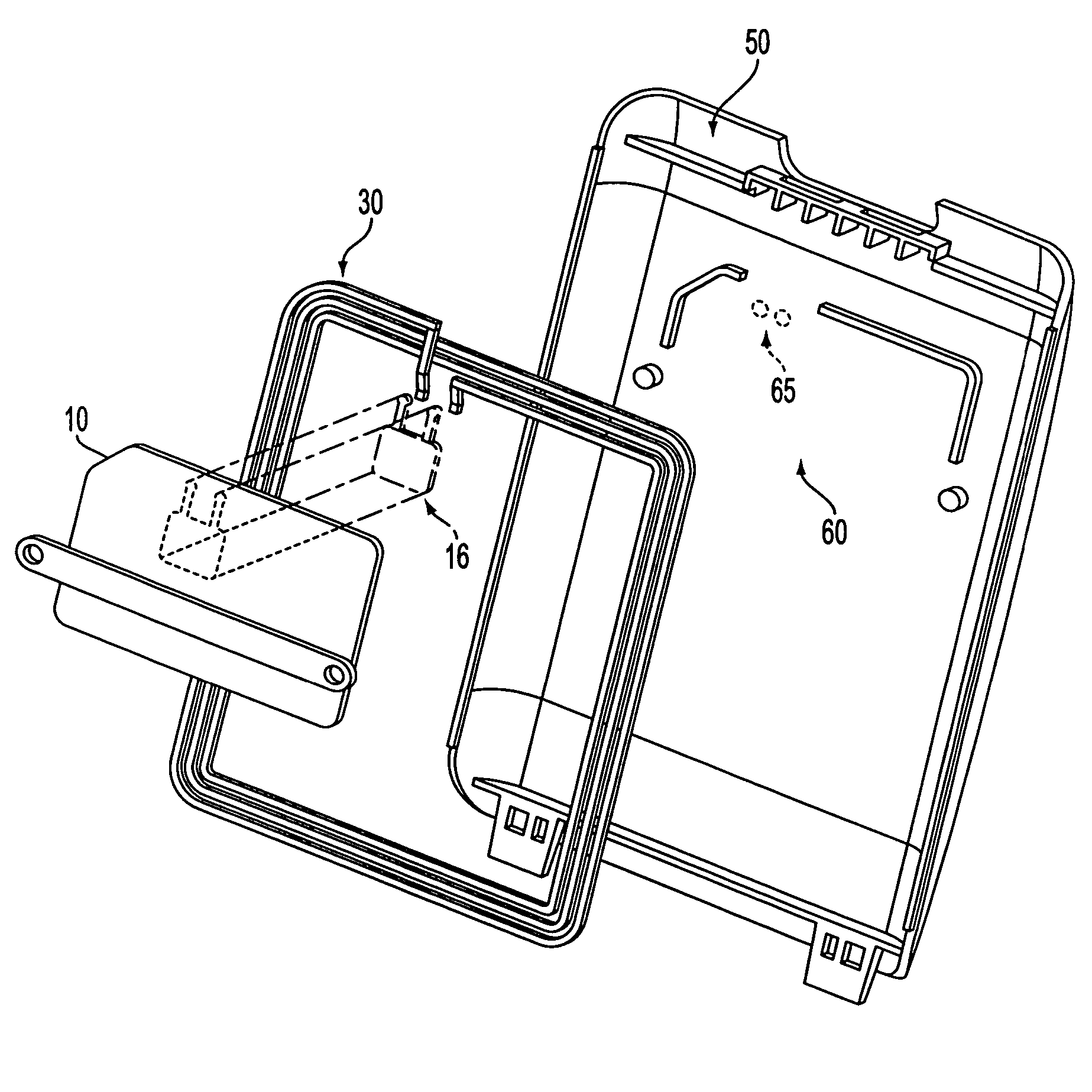 Contactless SIM card carrier with detachable antenna and carrier therefor