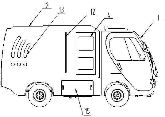 Electric high-pressure cleaning tanker