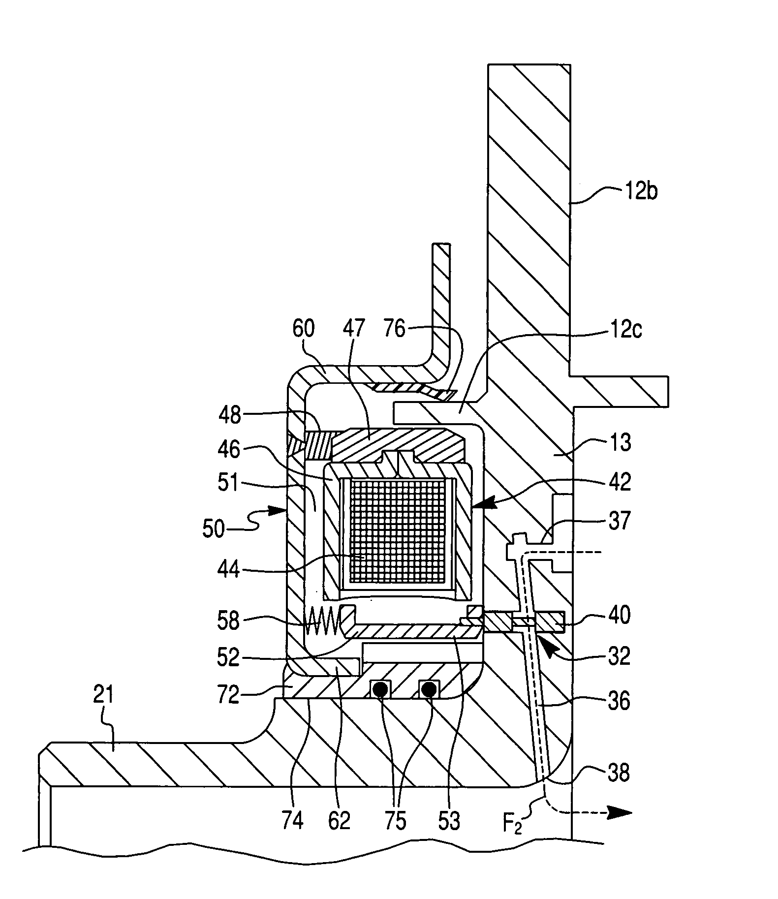 Electro-magnetic actuator for torque coupling with variable pressure-control spool valve
