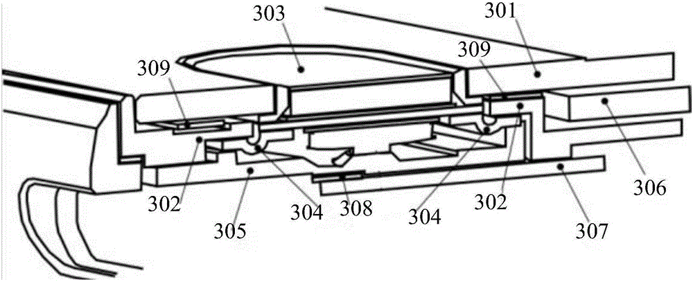 Key connecting device and mobile terminal