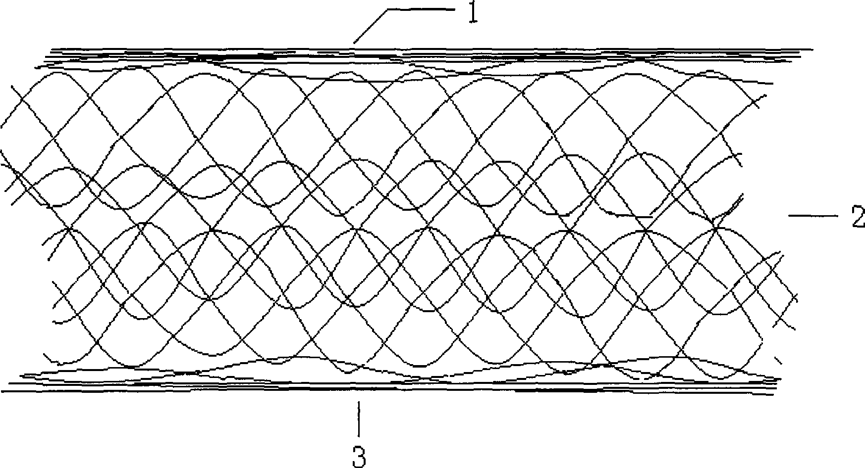 Fiberglas felt for filtering oil smoke and method for producing the same