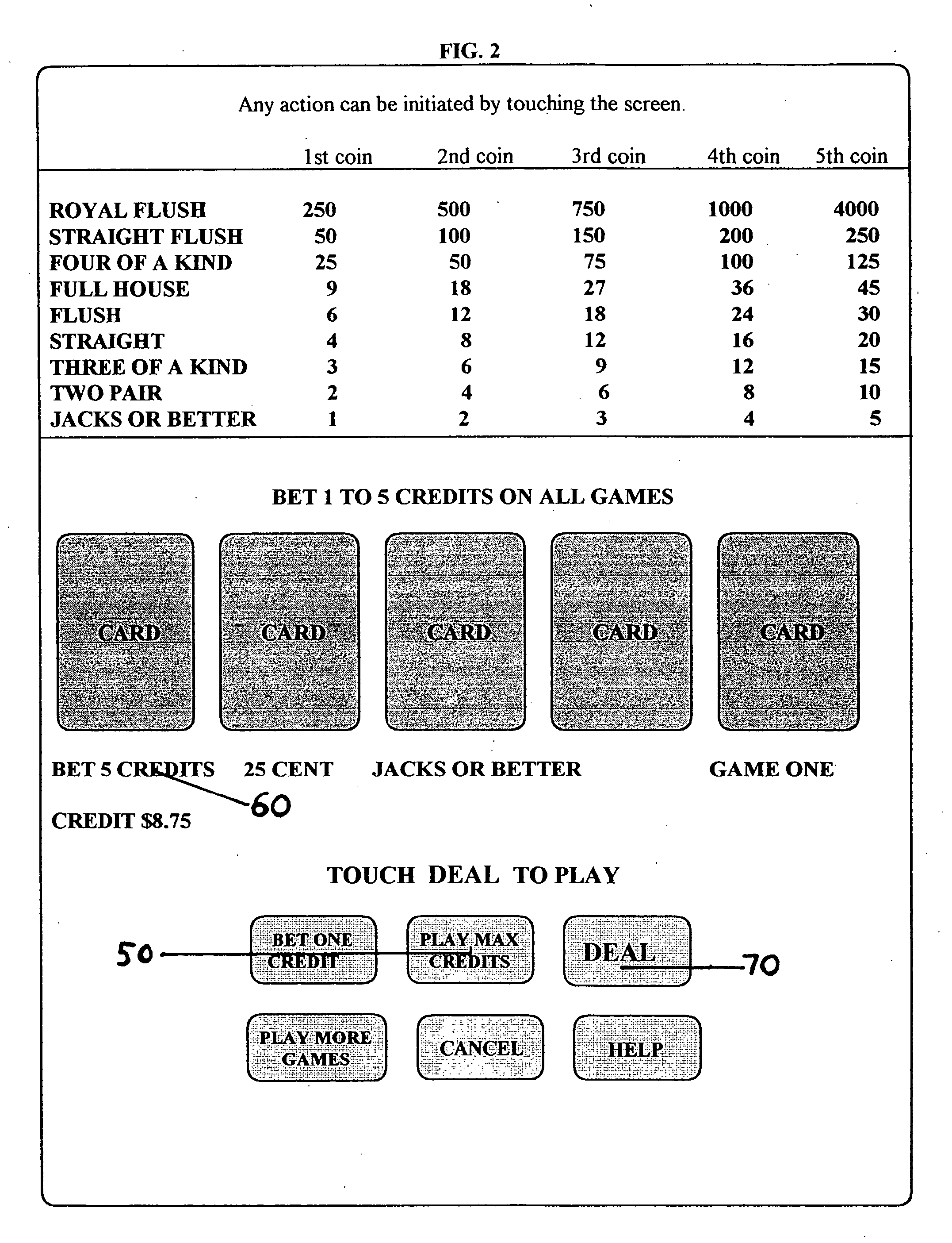 Multi-game machine and method for simultaneous play