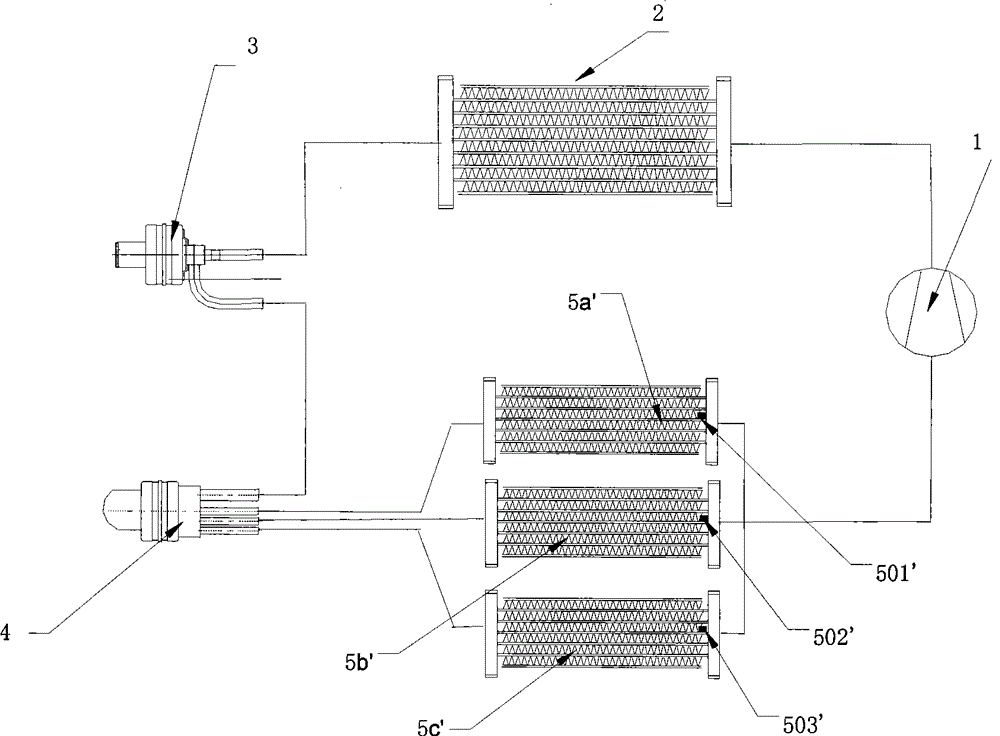 Air conditioning system and flow control method thereof, and electric flow distributor