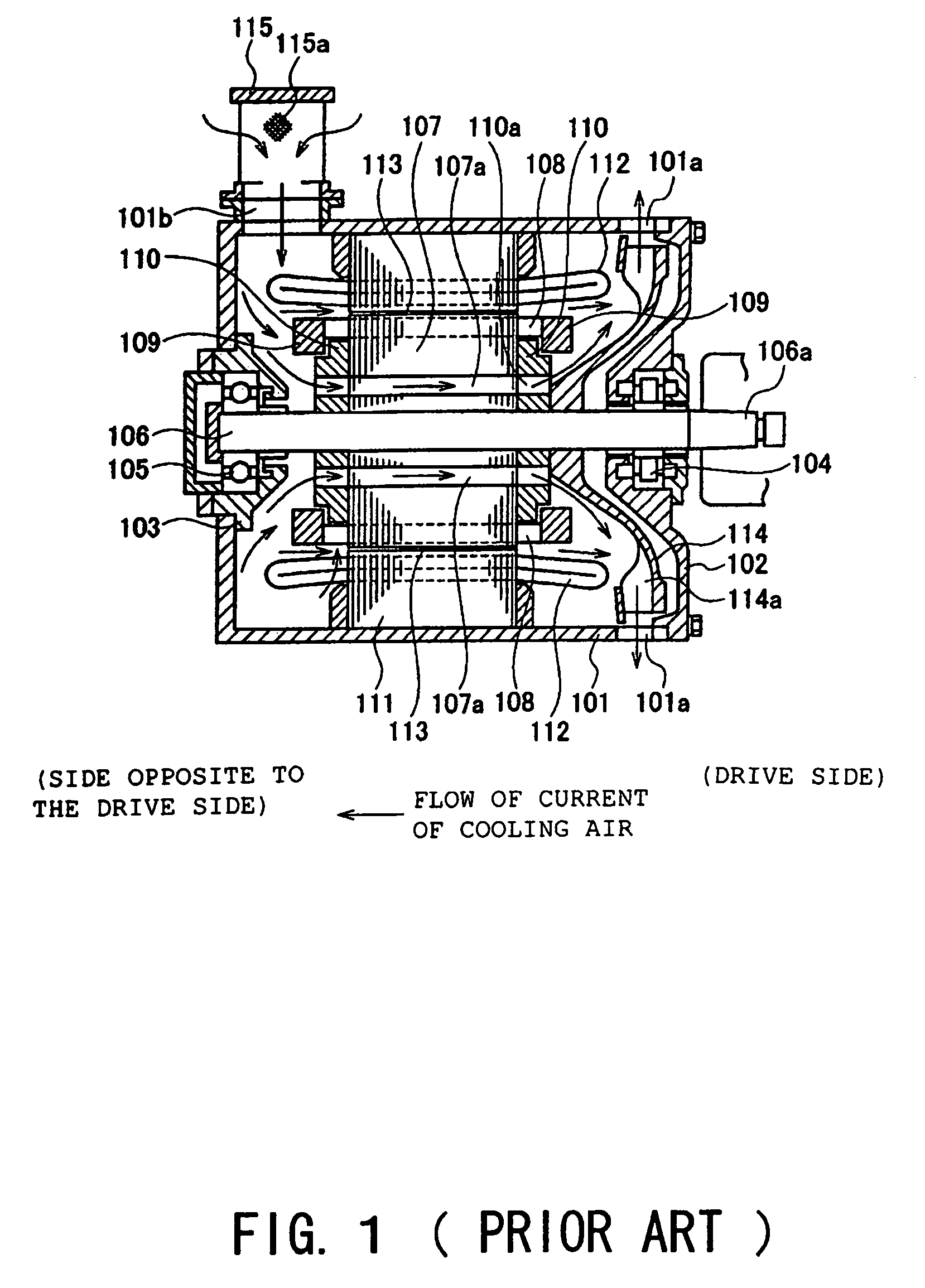 Fully-enclosed fan-cooled motor