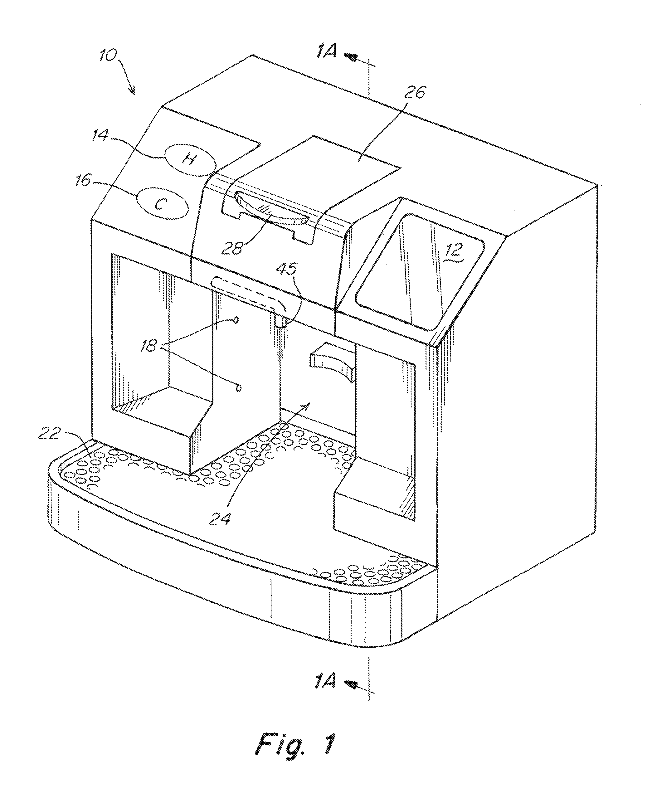 Capsule based system for preparing and dispensing a beverage