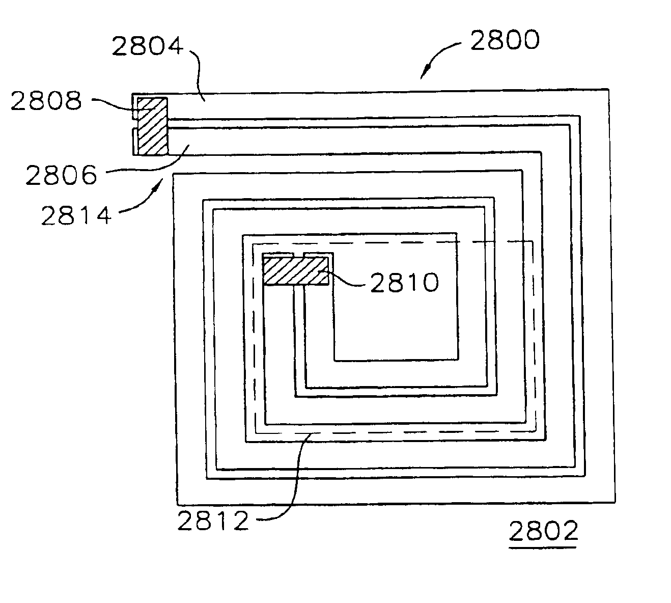 Multi-track integrated spiral inductor