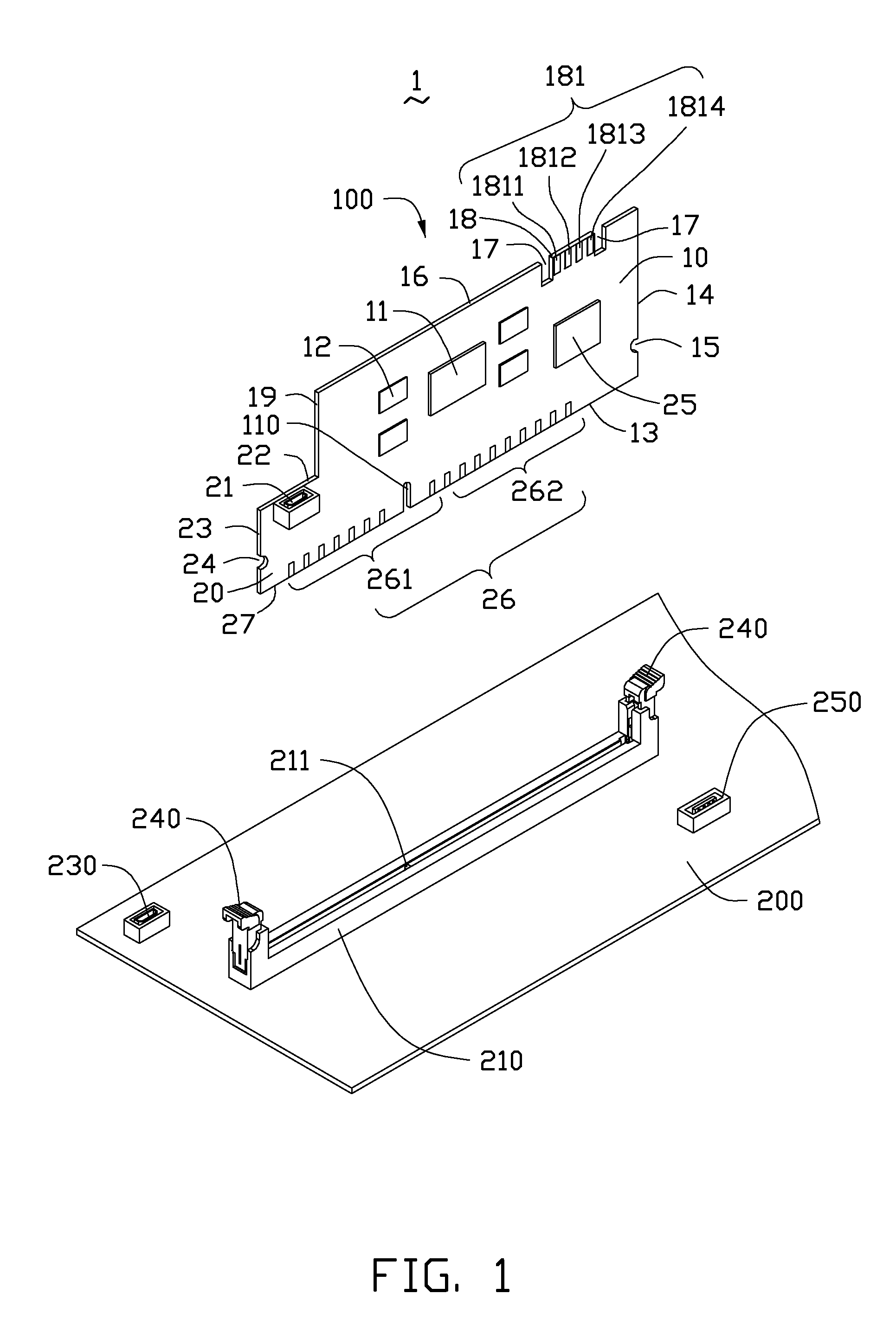Motherboard assembly having serial advanced technology attachment dual in-line memory module