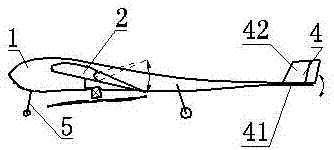 A kind of composite aircraft with empennage