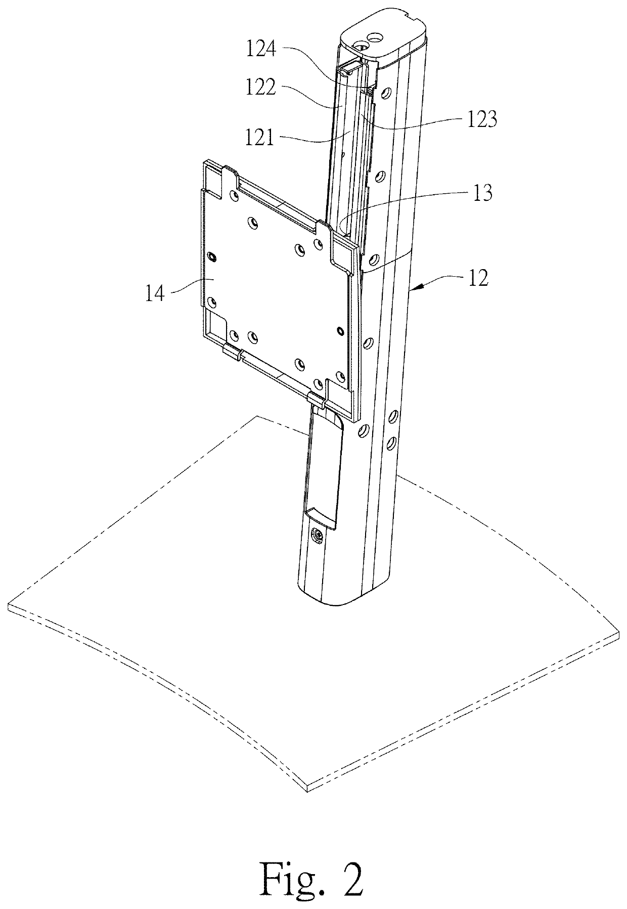 Elastic telescopic module and an elevating device using the same