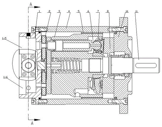 Water hydraulic axial plunger pump with pressure limiting overflow device and unloading device