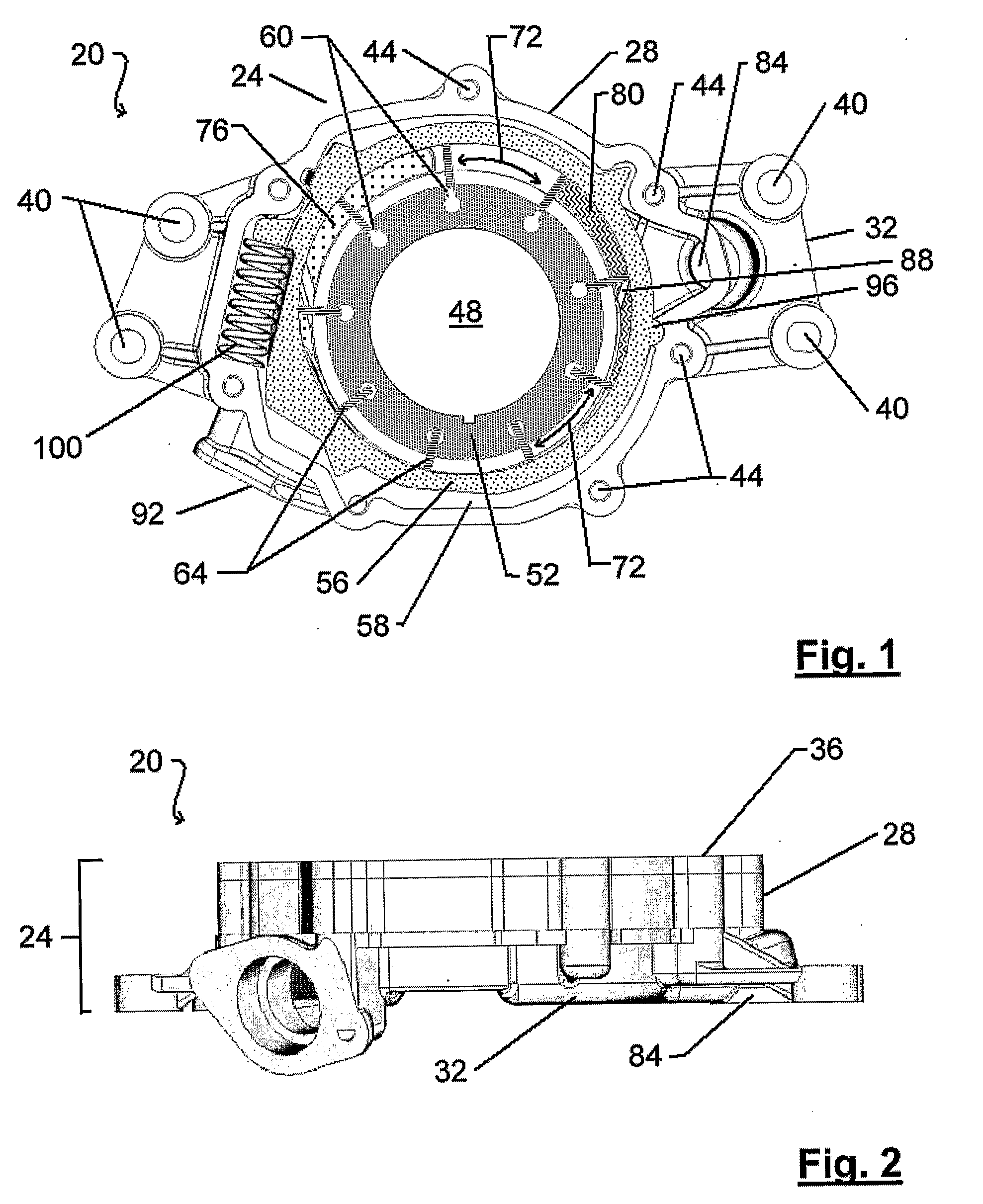 Vane Pump Using Line Pressure to Directly Regulate Displacement