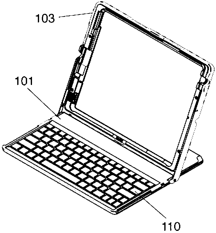 Tablet computer carrying case with retractable latch