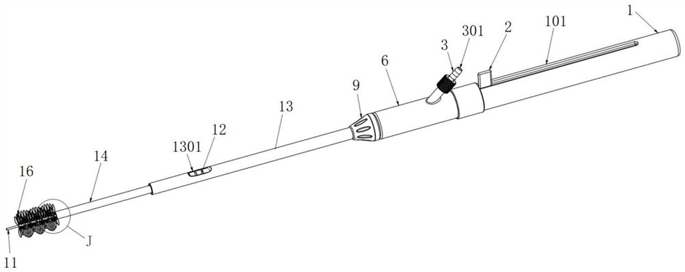 Ring brush type thrombus cleaner