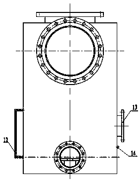 A gas-water separation fire arresting and explosion venting device