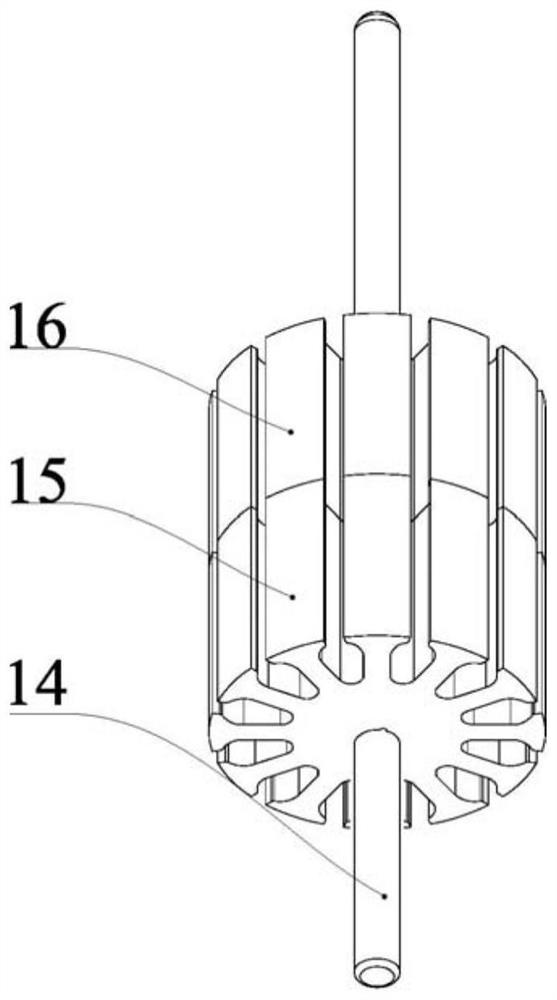 Vacuum pump motor output shaft installation device