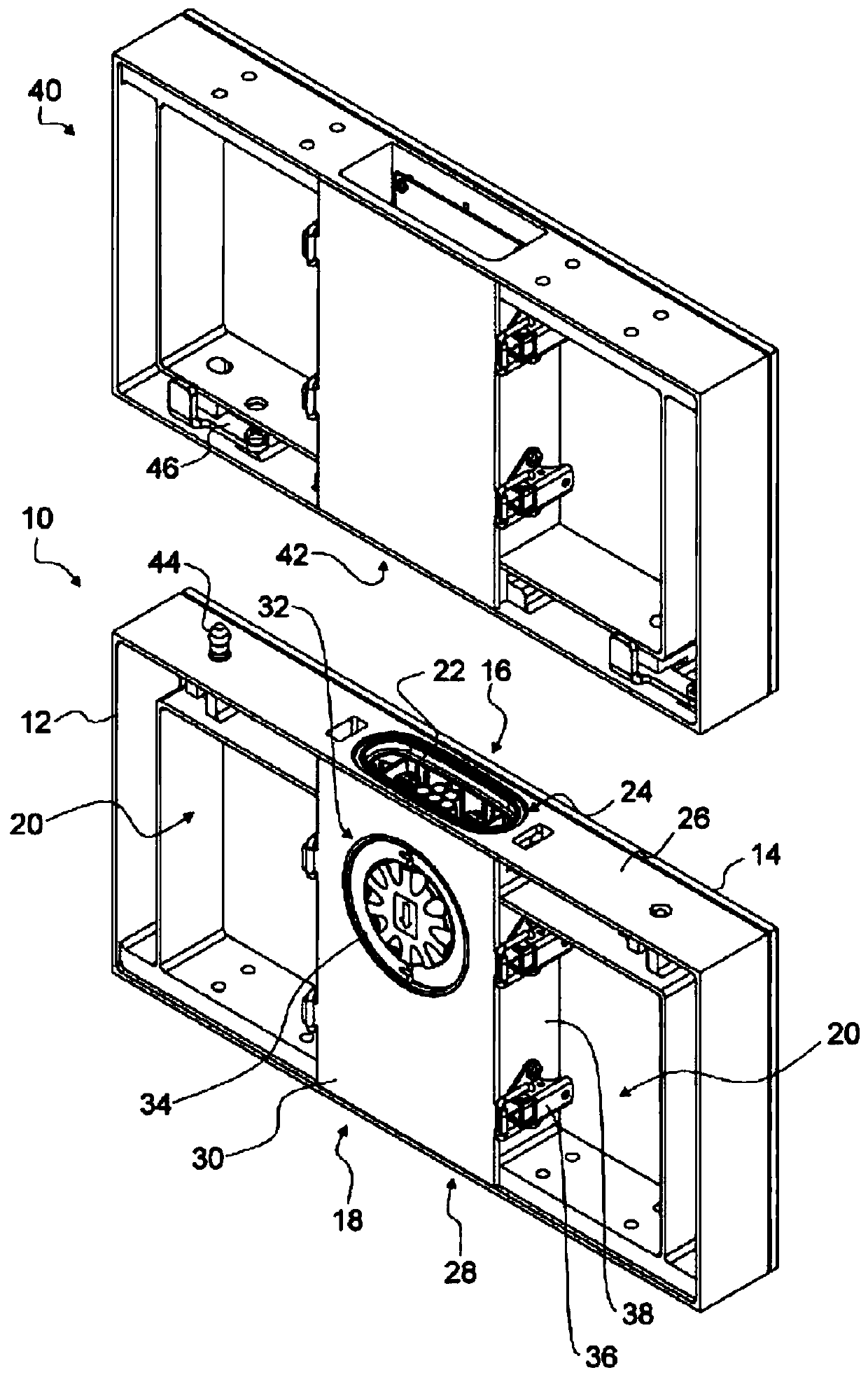 Moving unit, plug connector component and LED module