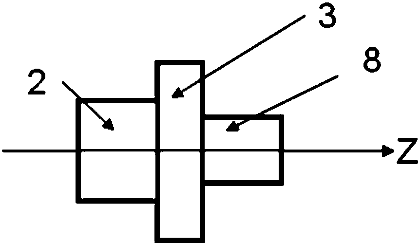 Rectangular double-ridge-waveguide torsional transmission line