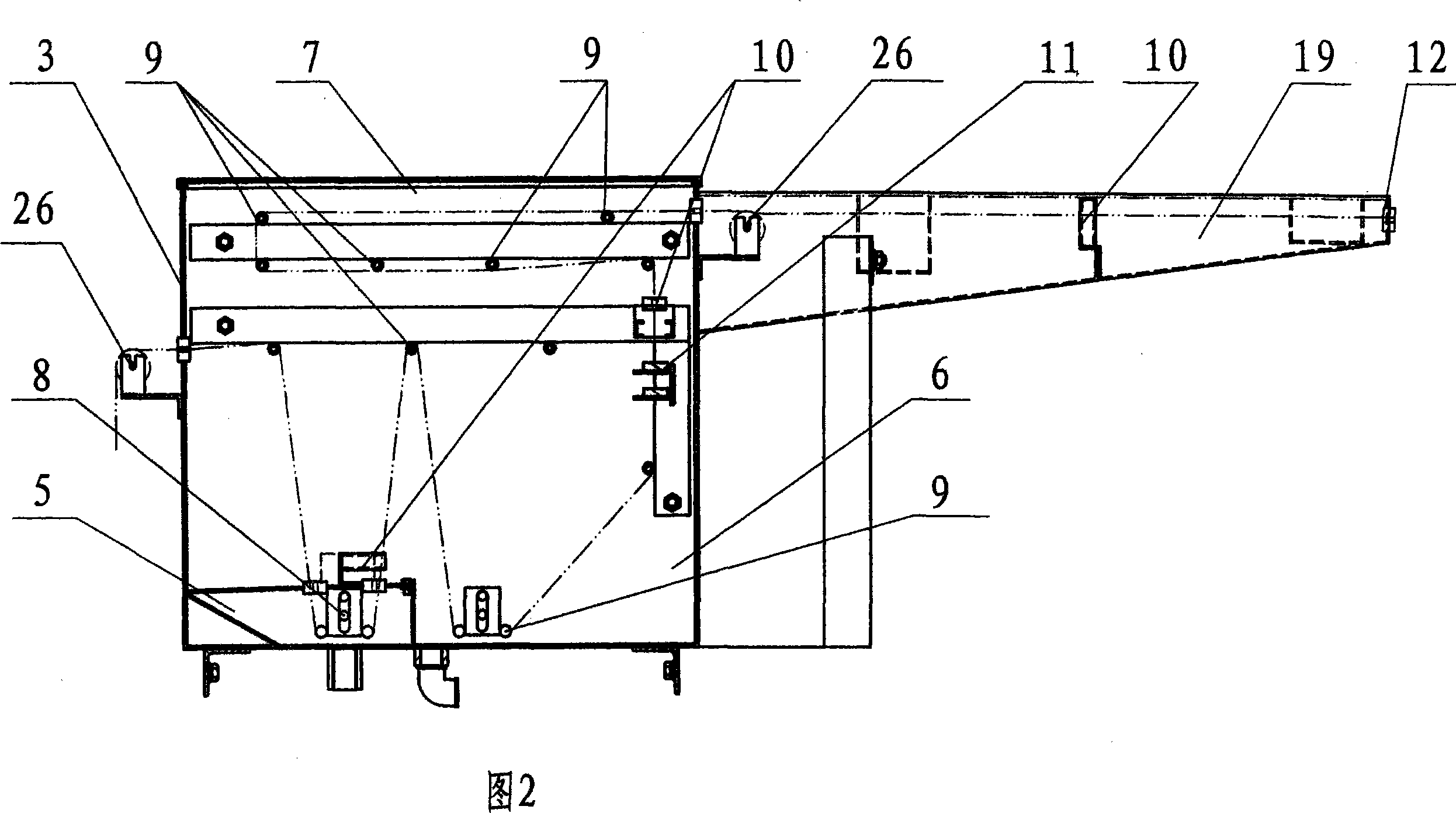 Linear fibre high-speed perfume adding machine