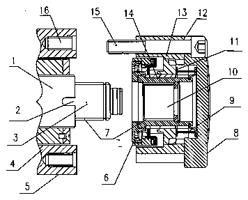 Front axle automatic meshing device of cross-country four-wheel-drive vehicle