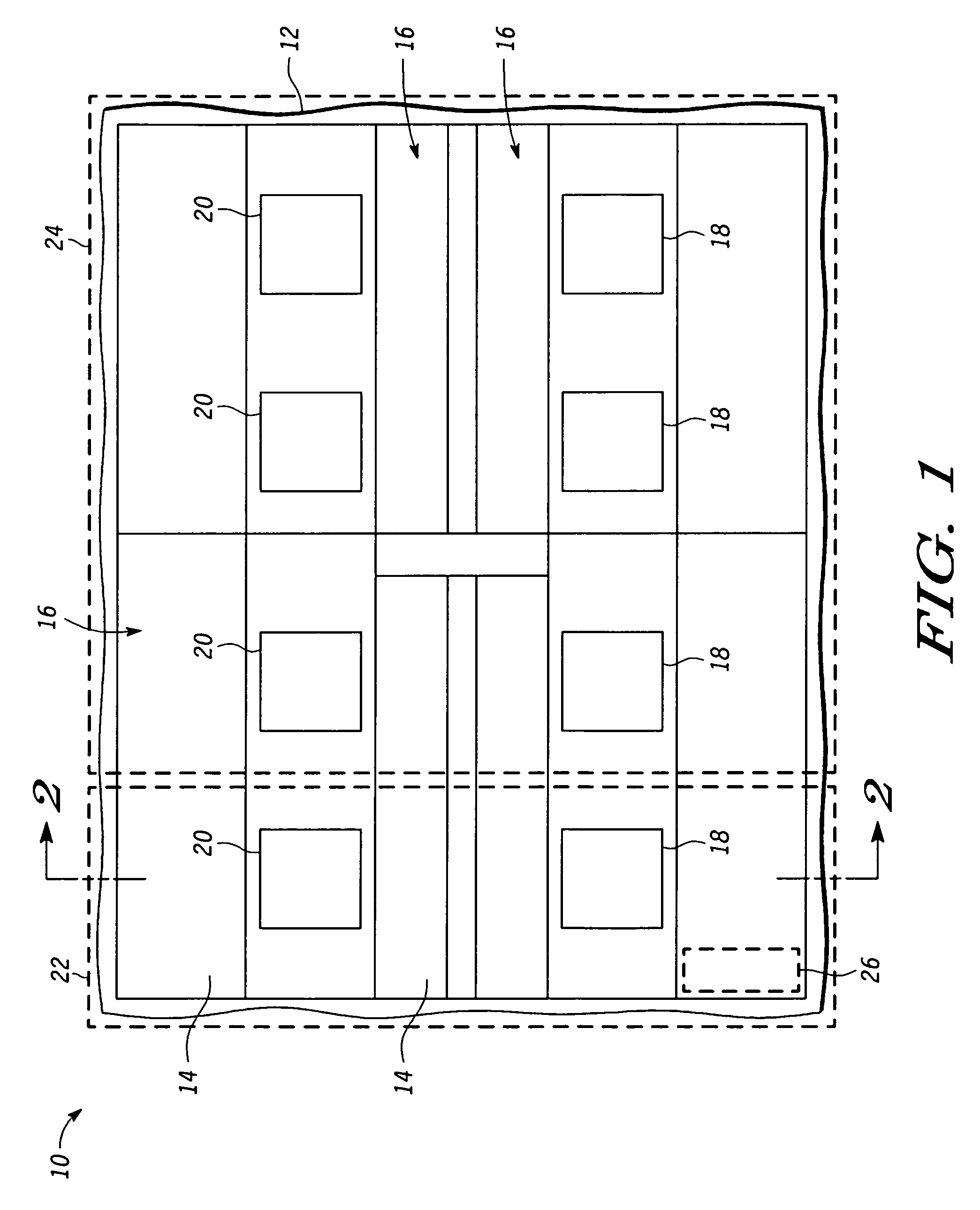 System and method for reducing current in a device during testing