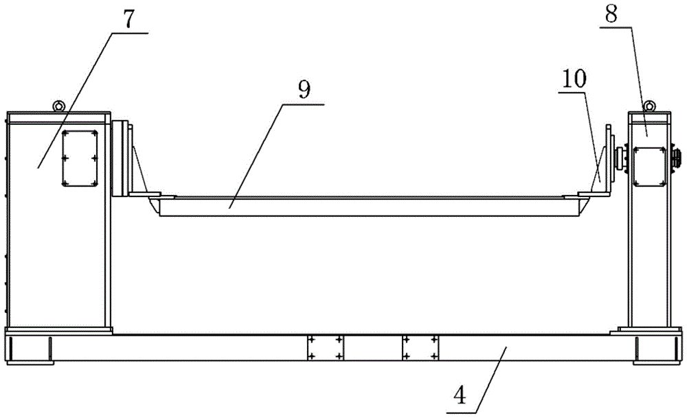 A double-station robot welding positioner