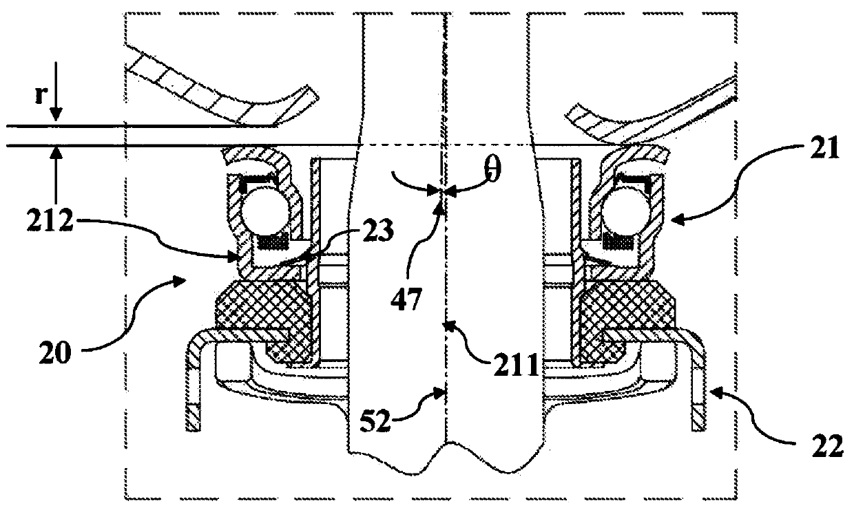 Self-aligning clutch release bearing