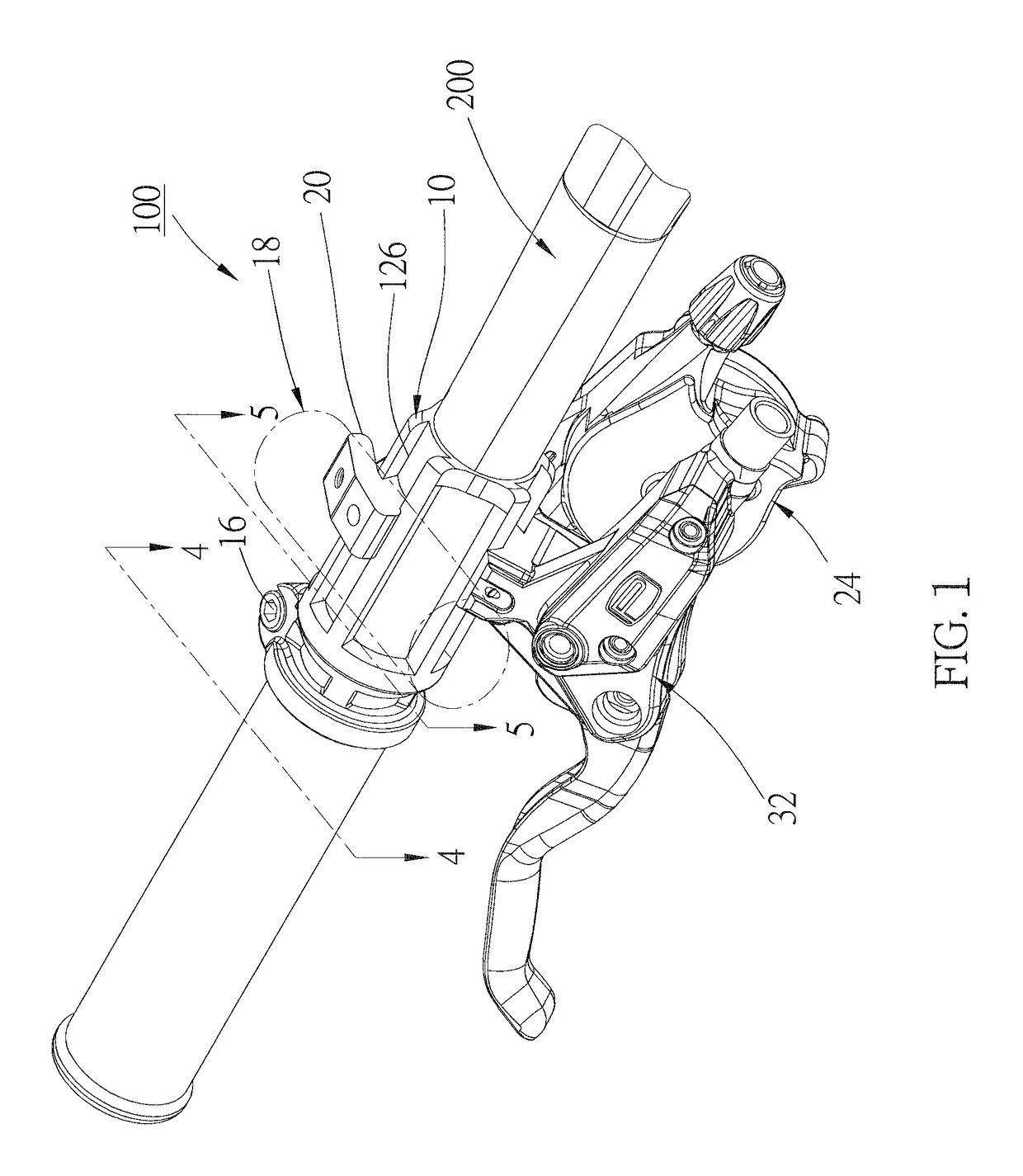 Accessory assembly of bicycle and mounting device of the accessory assembly