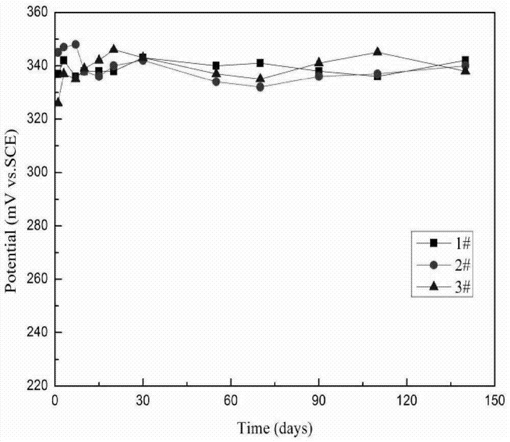 Monitoring device for performance of concrete in salt-freezing environment