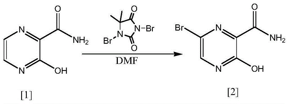 A preparing method of 6-bromo-3-hydroxy-2-pyrazinamide