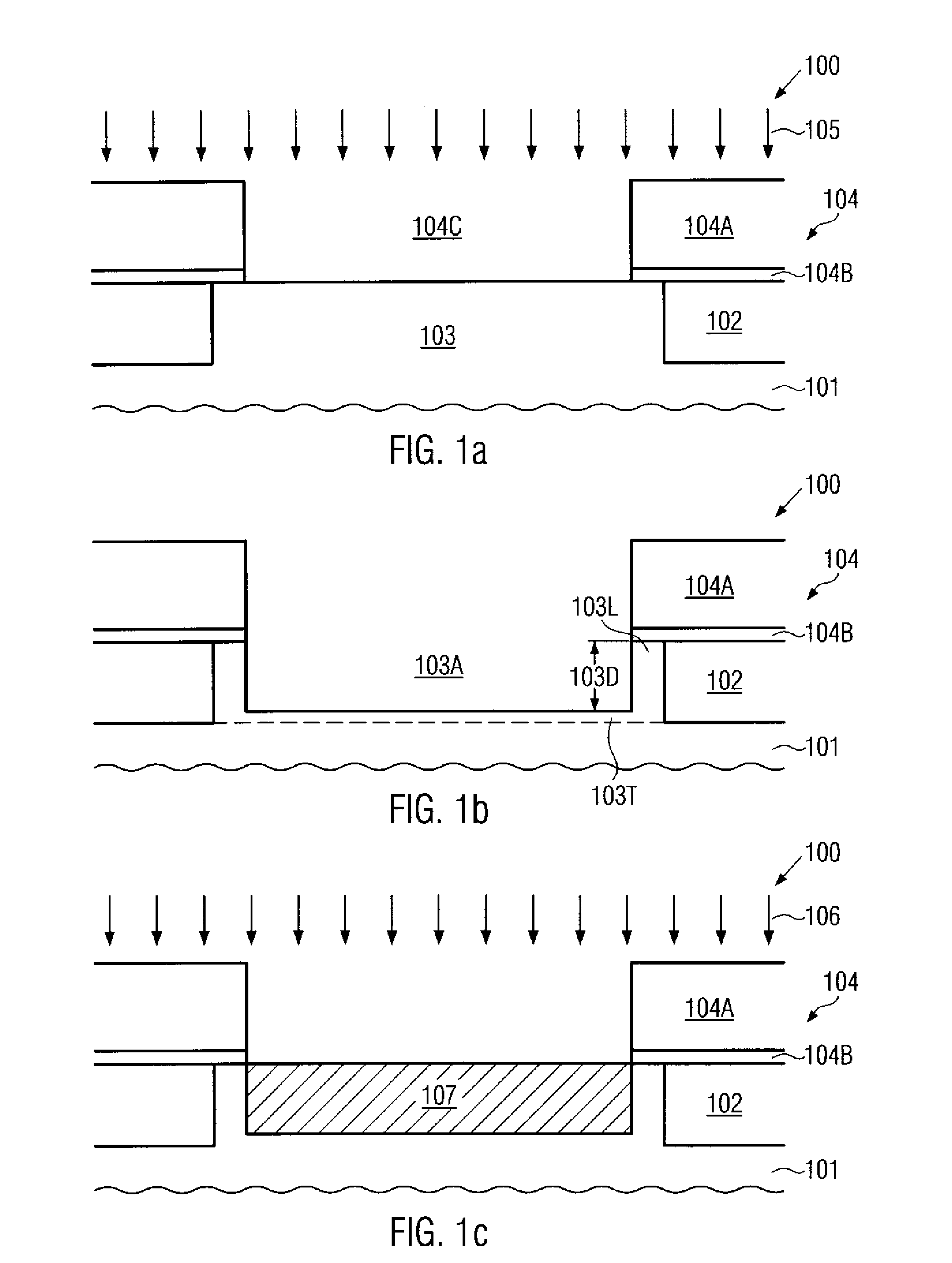Formation of transistor having a strained channel region including a performance enhancing material composition utilizing a mask pattern