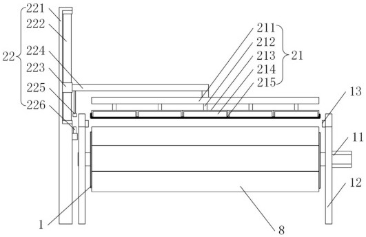 Tire rubber sheet winding device and using method thereof