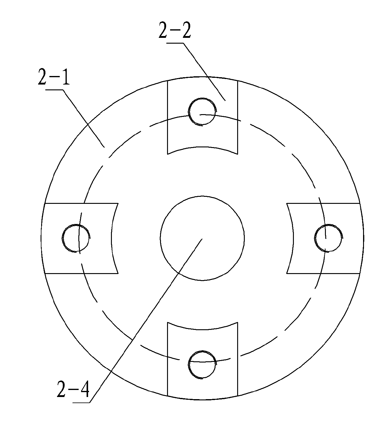 Detaching tool for big belt pulley