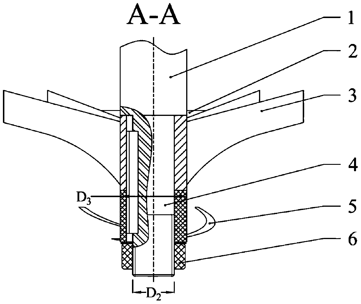 Reverse umbrella aerator with anti-winding function