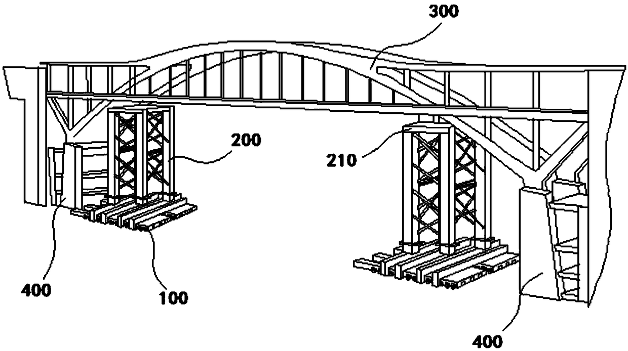 A transport-erection integrated construction process for conveyors and large-tonnage bridge components