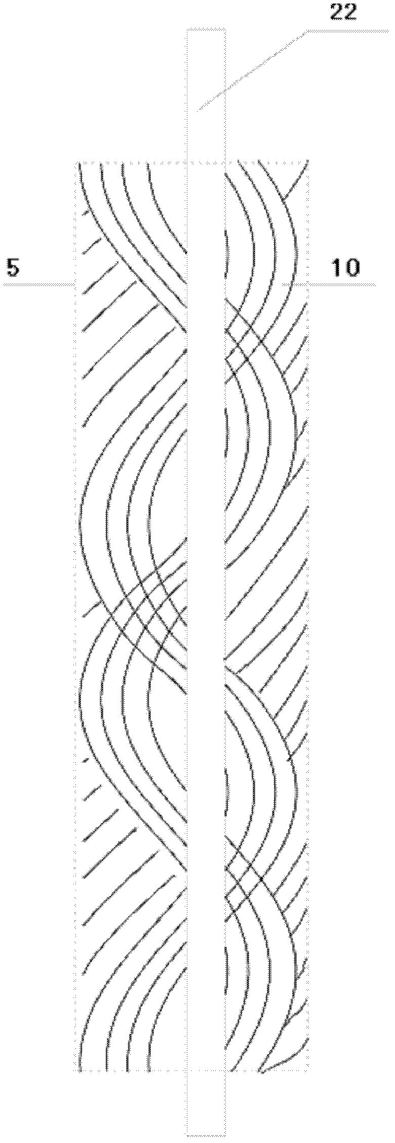 Silver-plated polyester filament yarn wrapped in cotton yarn and manufacturing method thereof as well as yarn core wrapping device