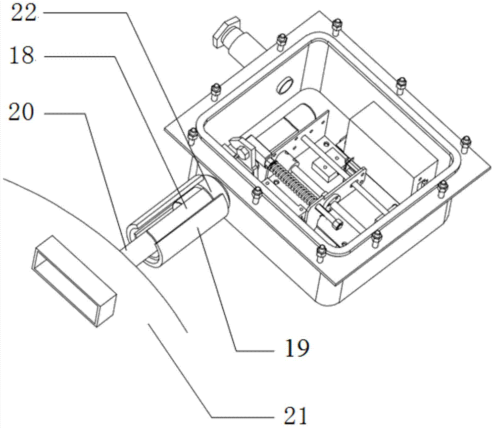 Well lid electronic control locking device for oil storage and transportation equipment