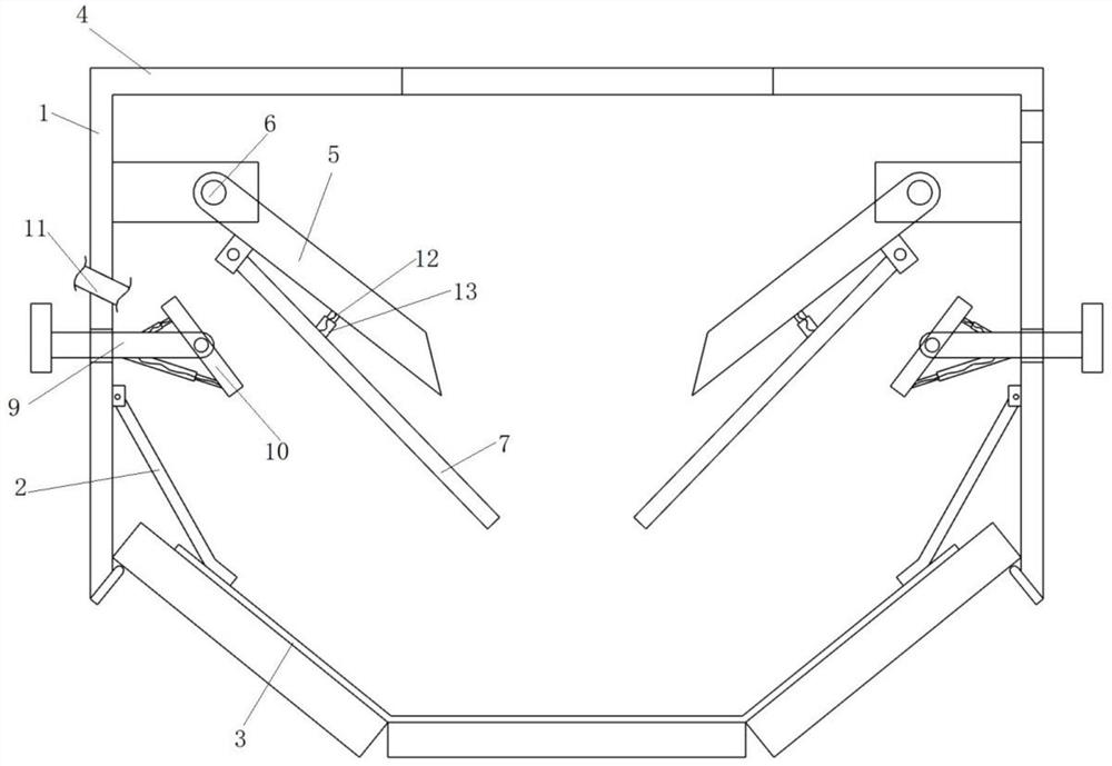 Sealing material guiding device based on belt conveyor
