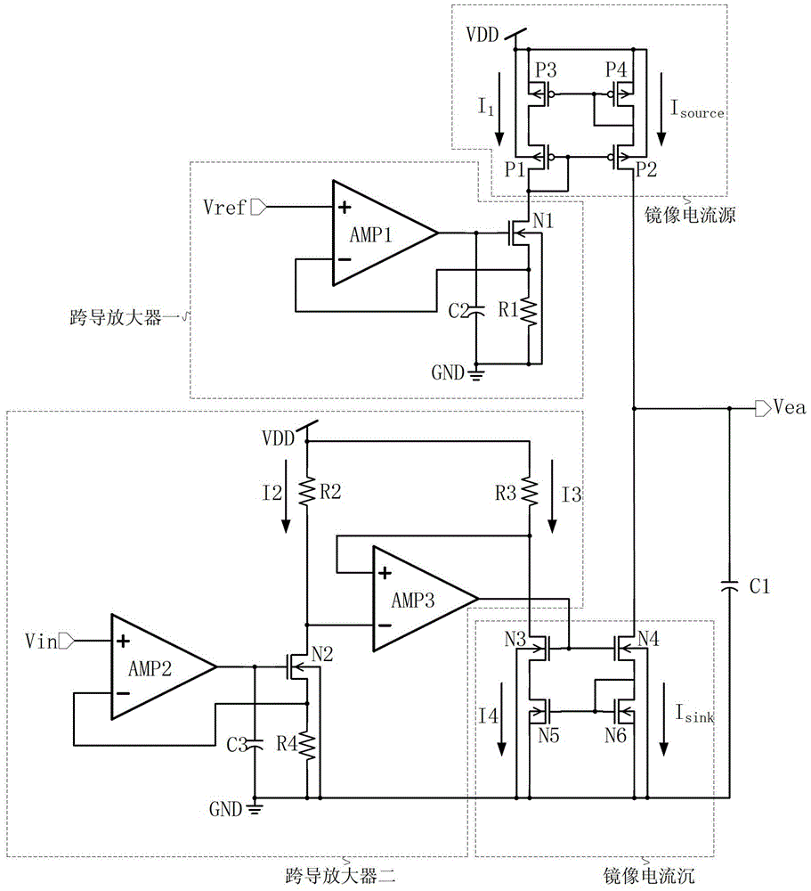 An error amplifier circuit
