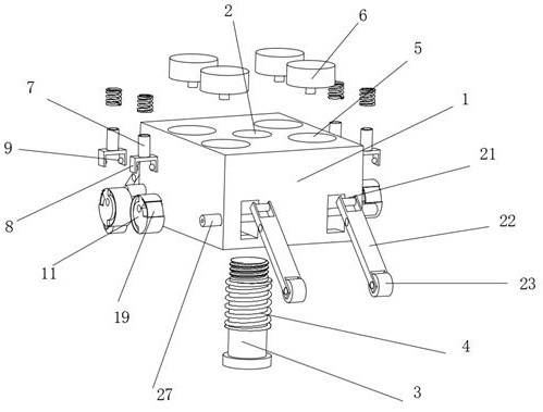 Anti-falling structure for oblique photogrammetry unmanned aerial vehicle