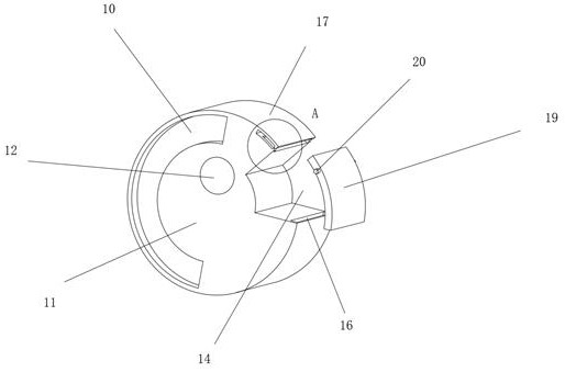 Anti-falling structure for oblique photogrammetry unmanned aerial vehicle